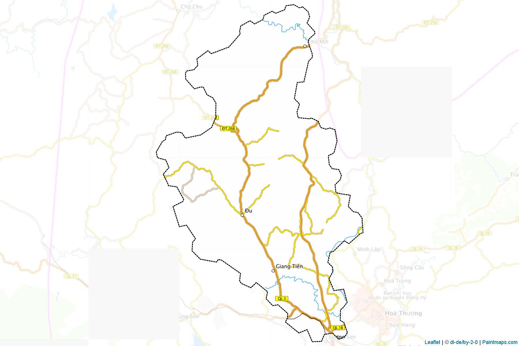 Muestras de recorte de mapas Phu Luong (Thái Nguyên)-1