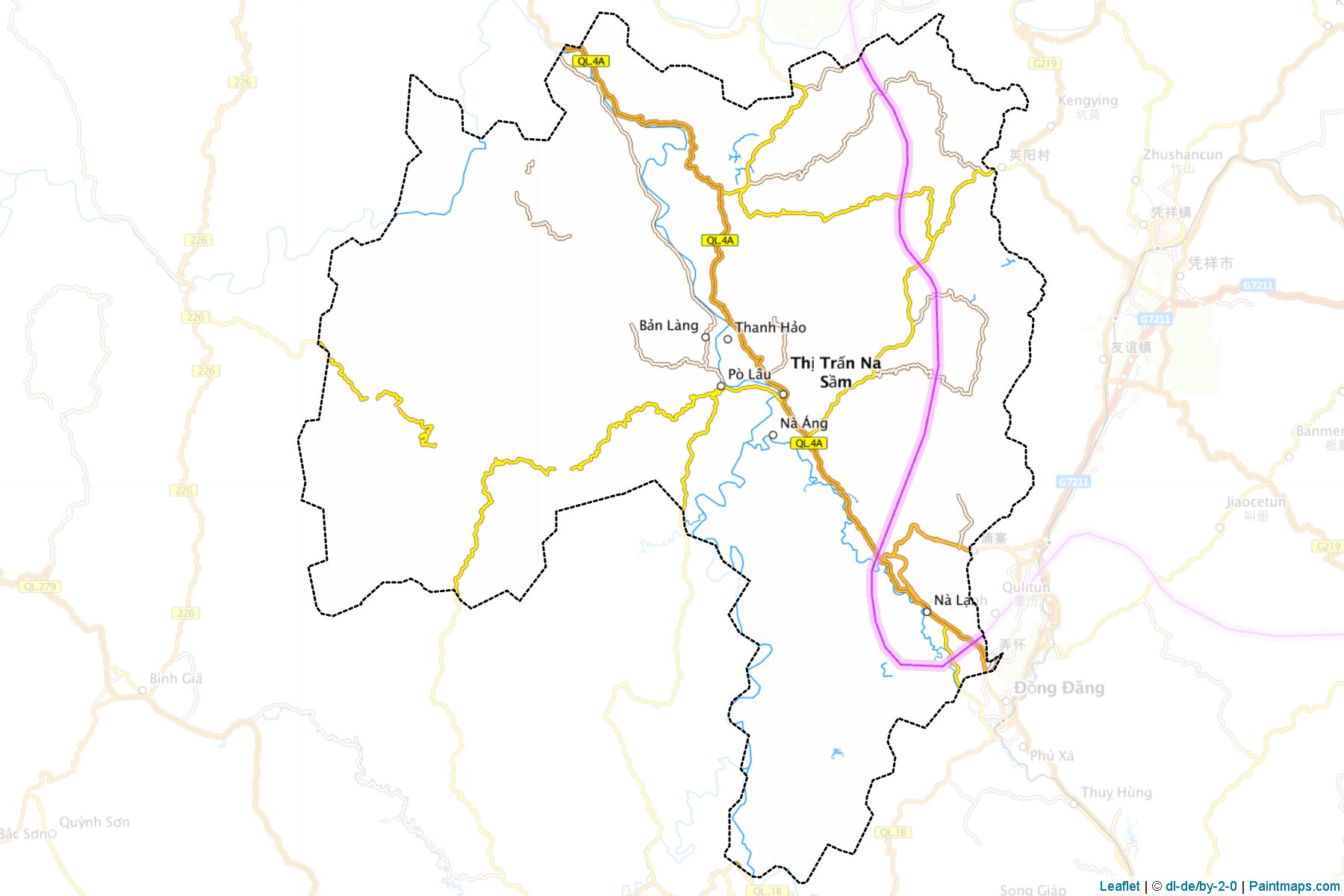 Muestras de recorte de mapas Van Lang (Lạng Sơn)-1