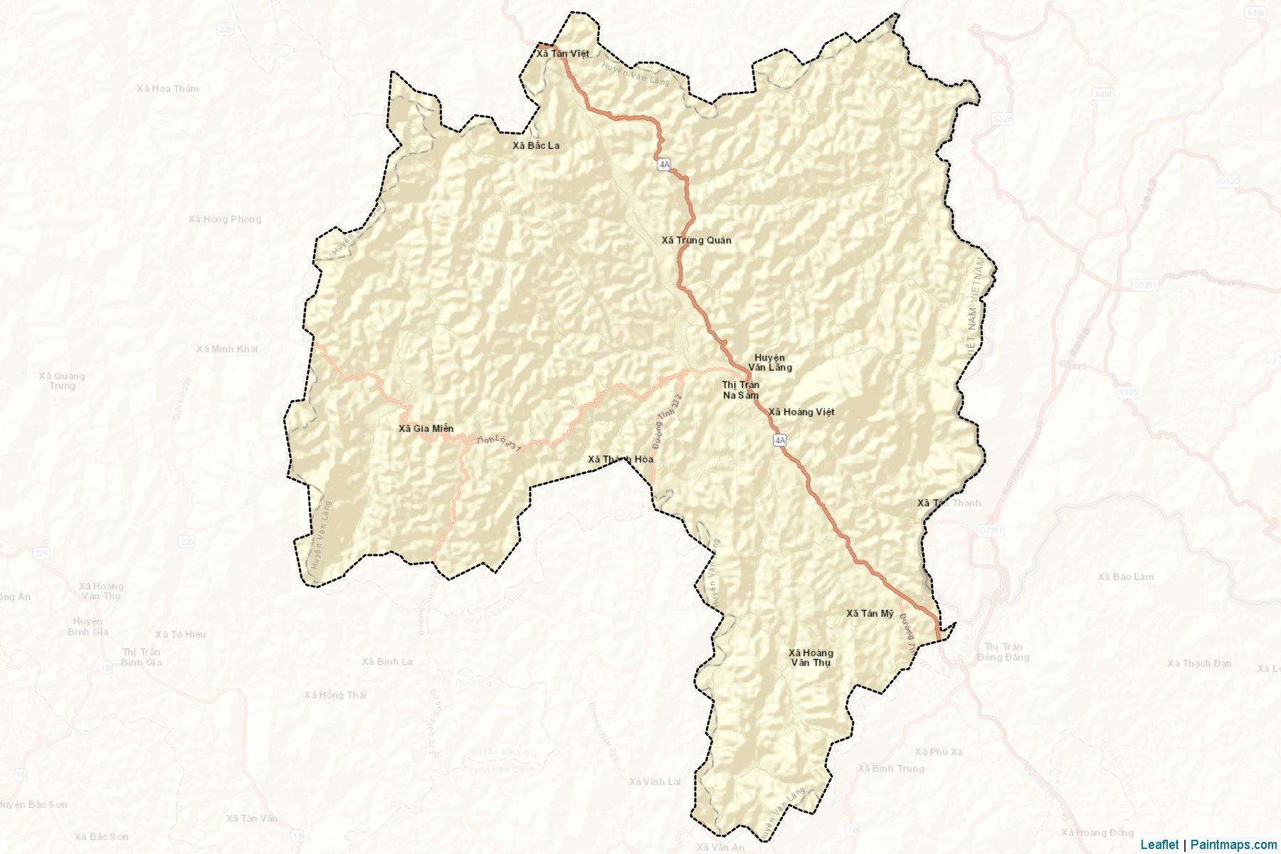 Muestras de recorte de mapas Van Lang (Lạng Sơn)-2