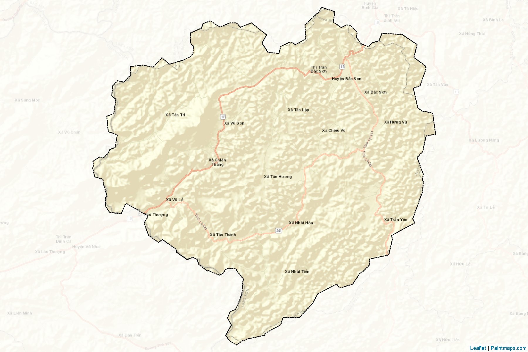 Muestras de recorte de mapas Bac Son (Lạng Sơn)-2