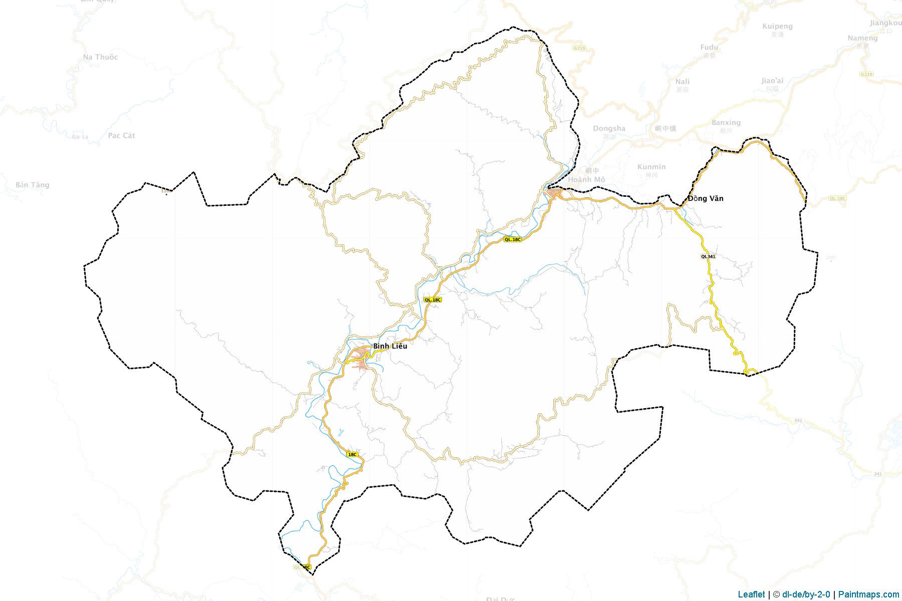 Binh Lieu (Quang Ninh) Map Cropping Samples-1