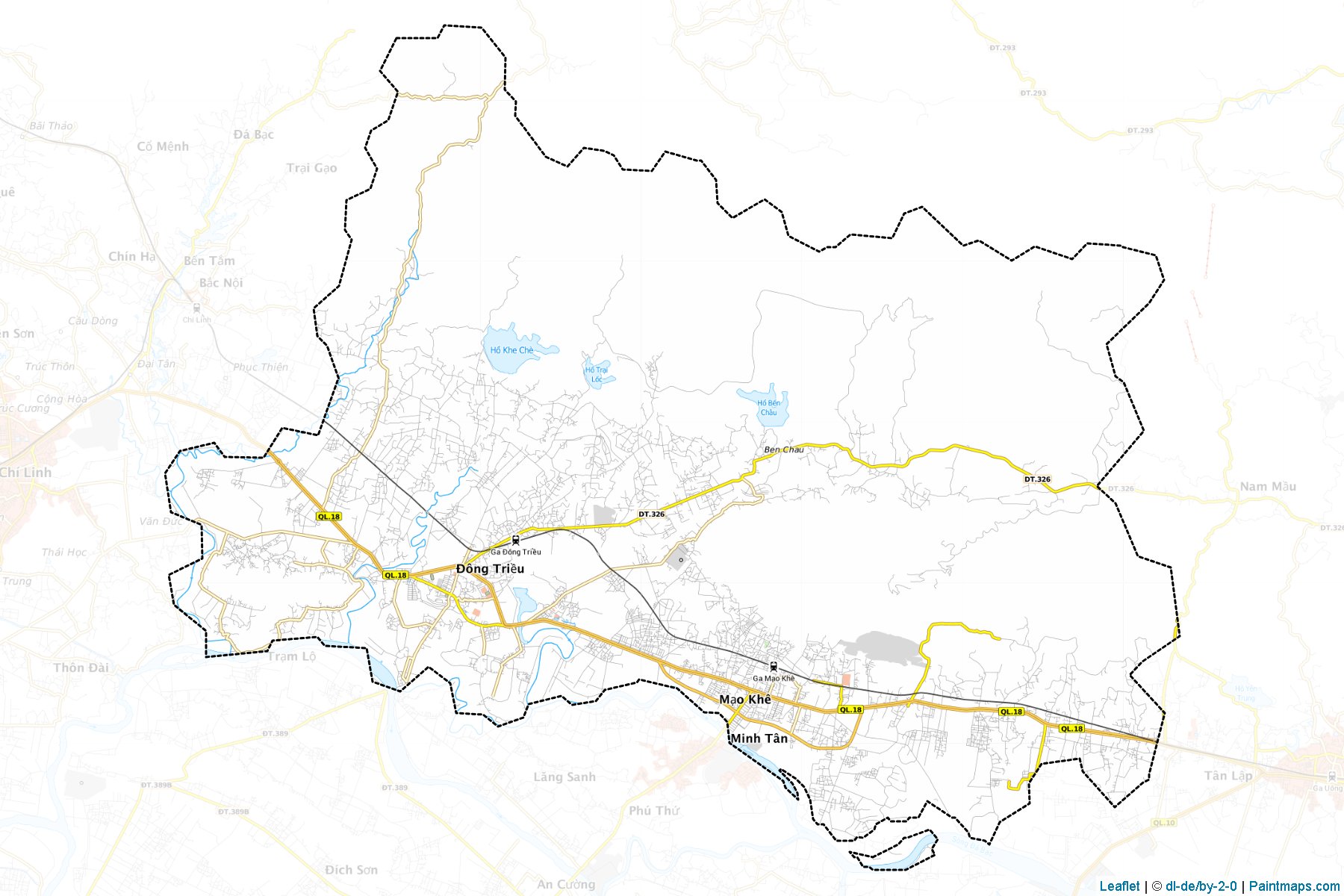 Muestras de recorte de mapas Dong Trieu (Quảng Ninh)-1