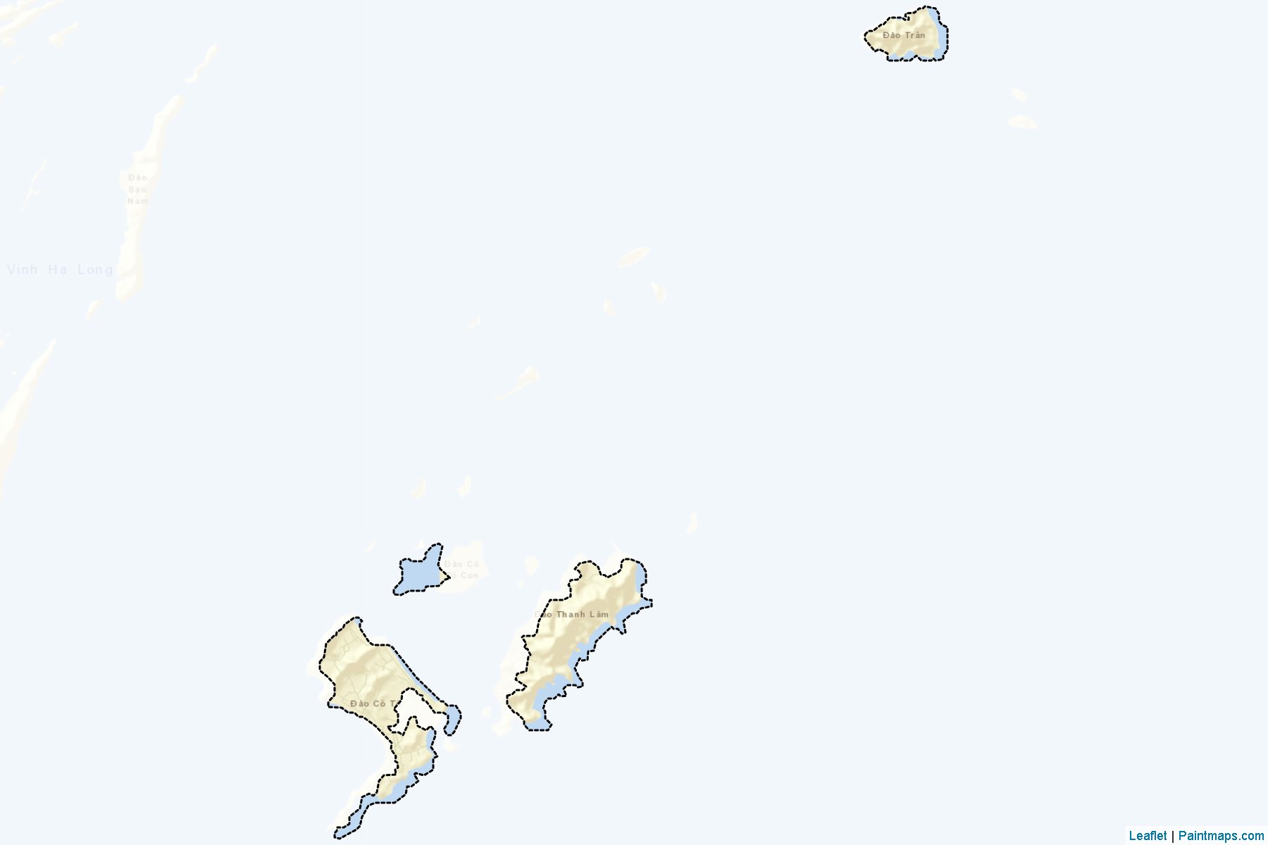 Muestras de recorte de mapas Co To (Quảng Ninh)-2