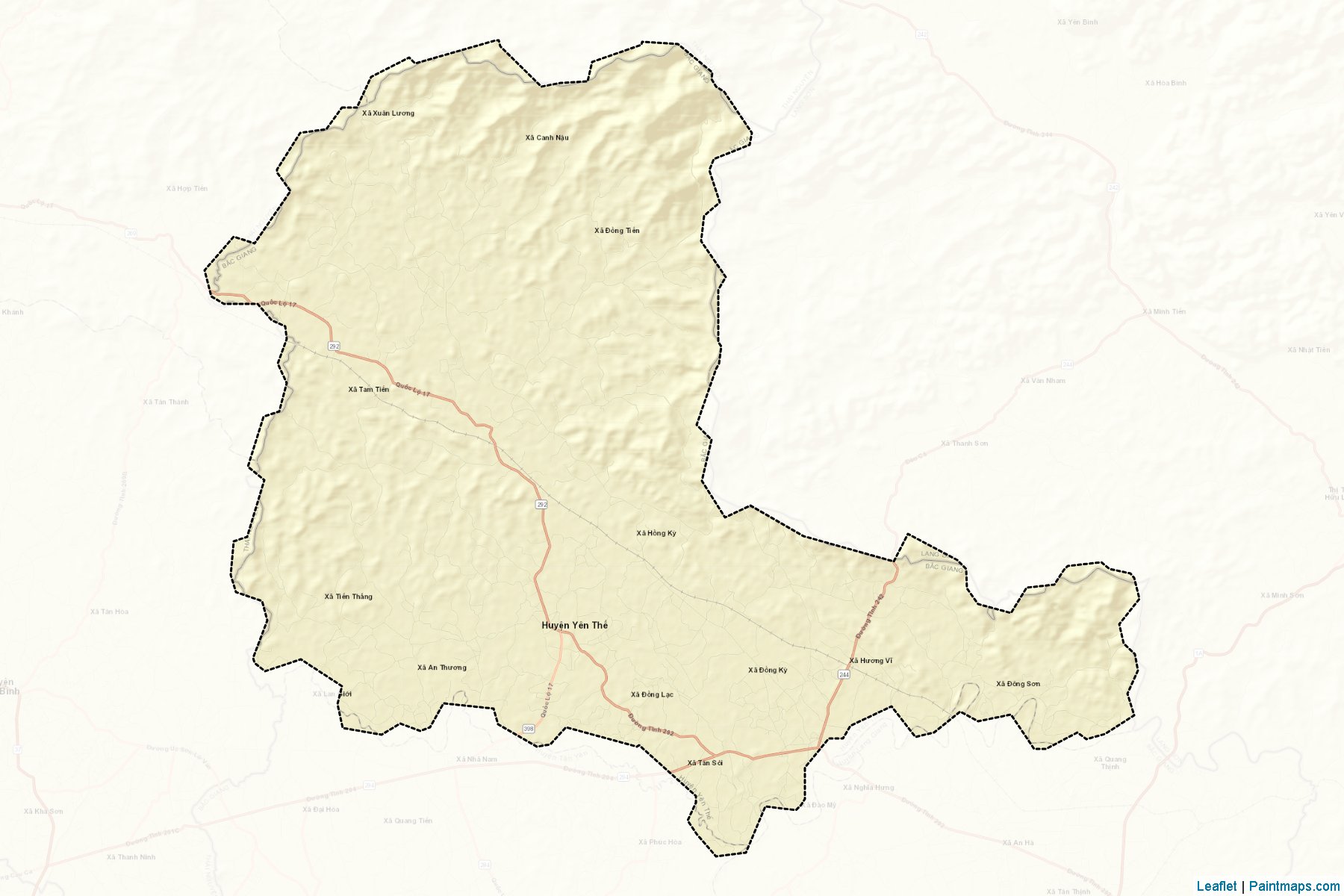 Yen The (Bac Giang) Map Cropping Samples-2