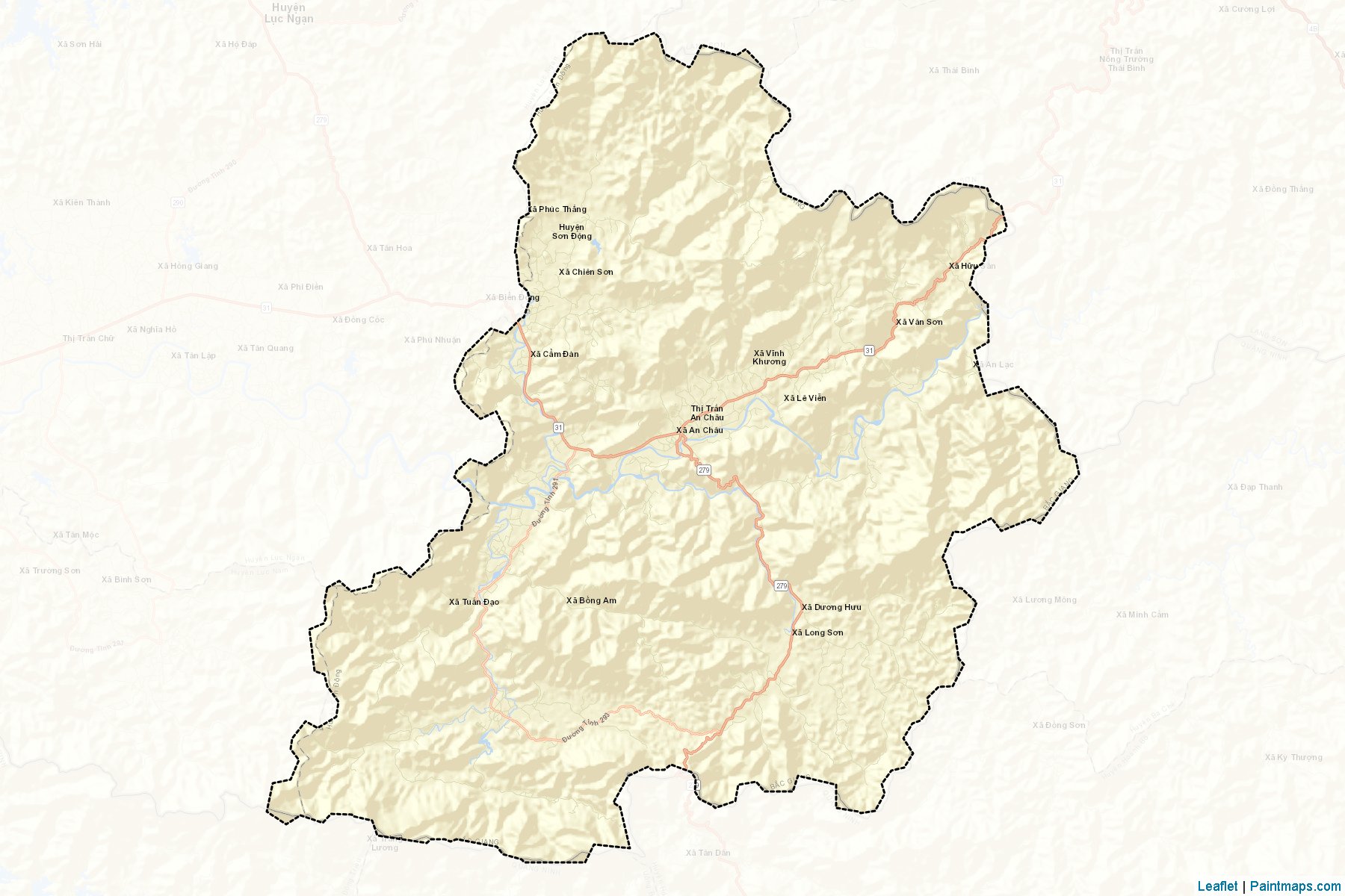 Son Dong (Bac Giang) Map Cropping Samples-2