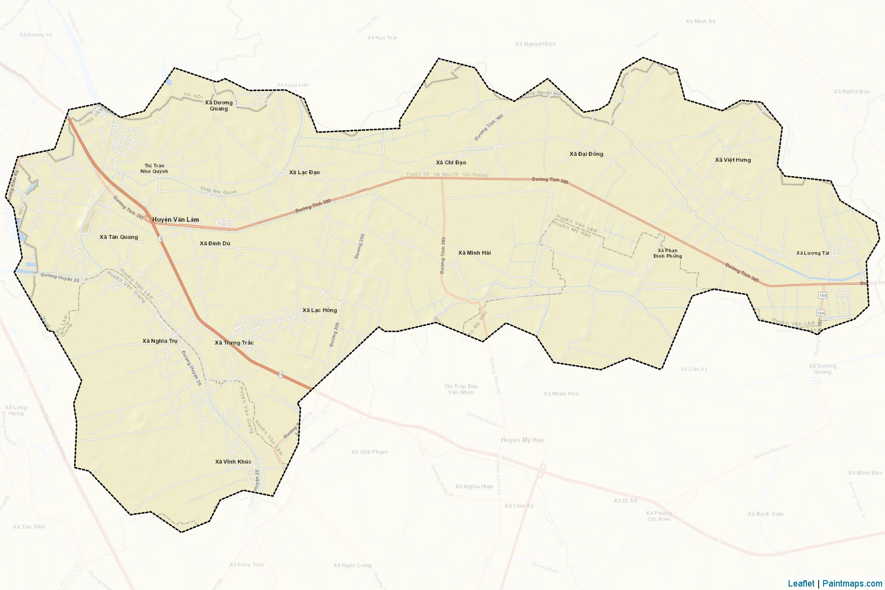 Van Lam (Hung Yen) Map Cropping Samples-2