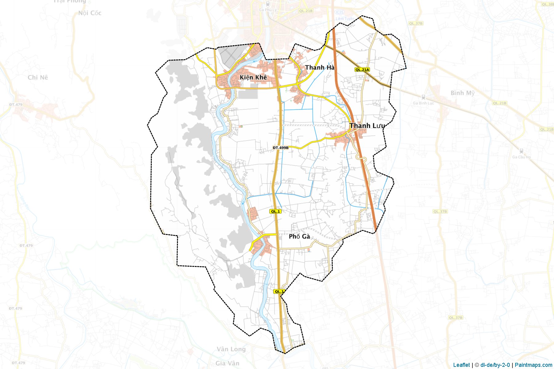 Muestras de recorte de mapas Thanh Liem (Hà Nam)-1