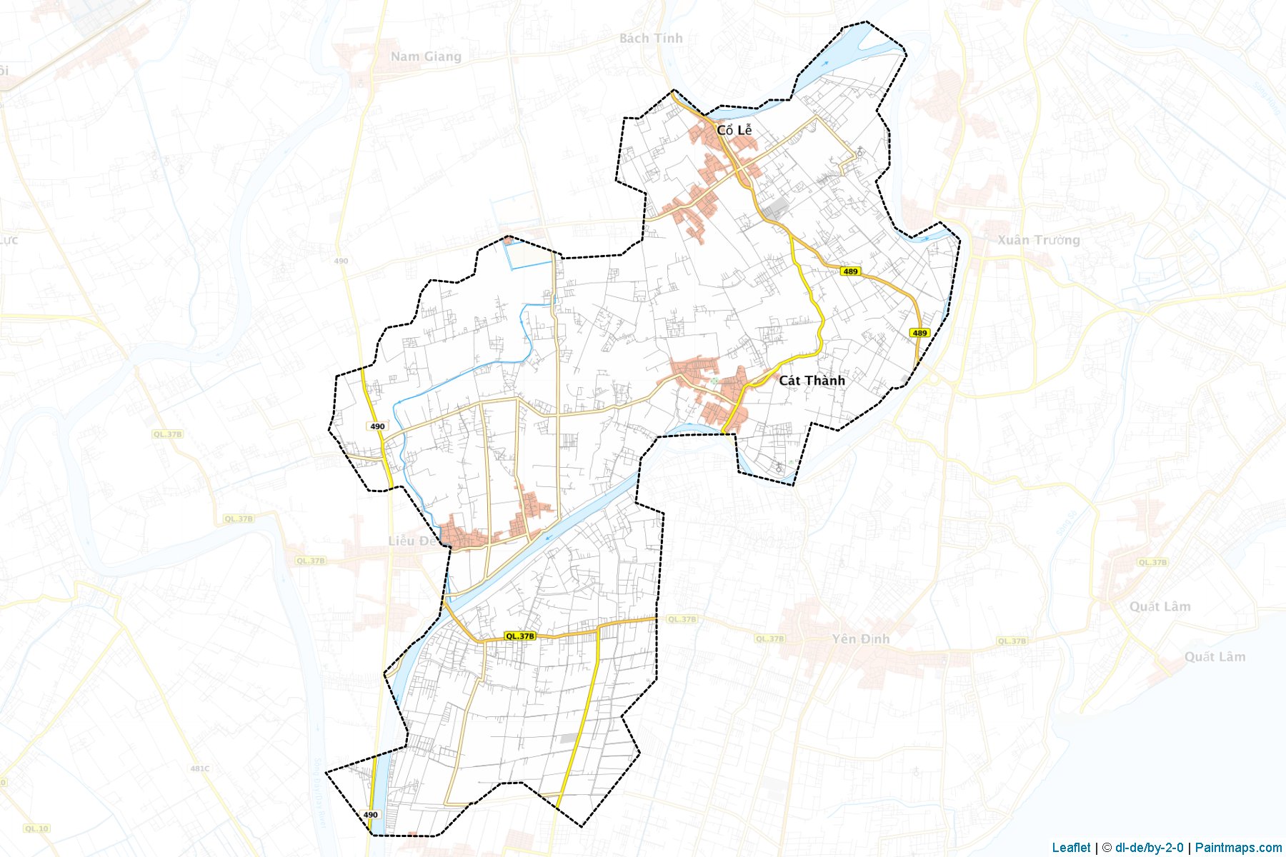 Truc Ninh (Nam Dinh) Haritası Örnekleri-1