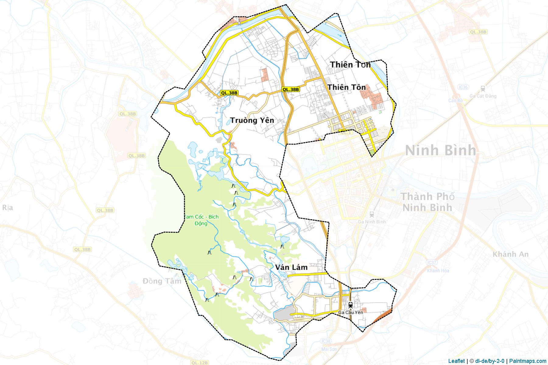 Hoa Lu (Ninh Binh) Map Cropping Samples-1