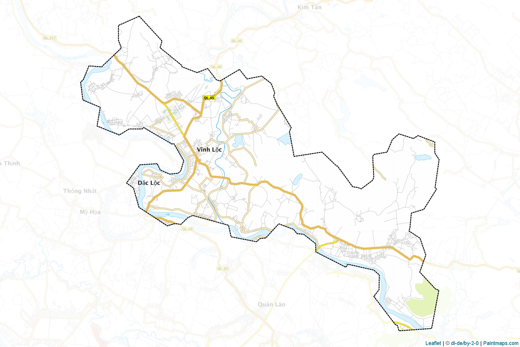 Muestras de recorte de mapas Vinh Loc (Thanh Hóa)-1