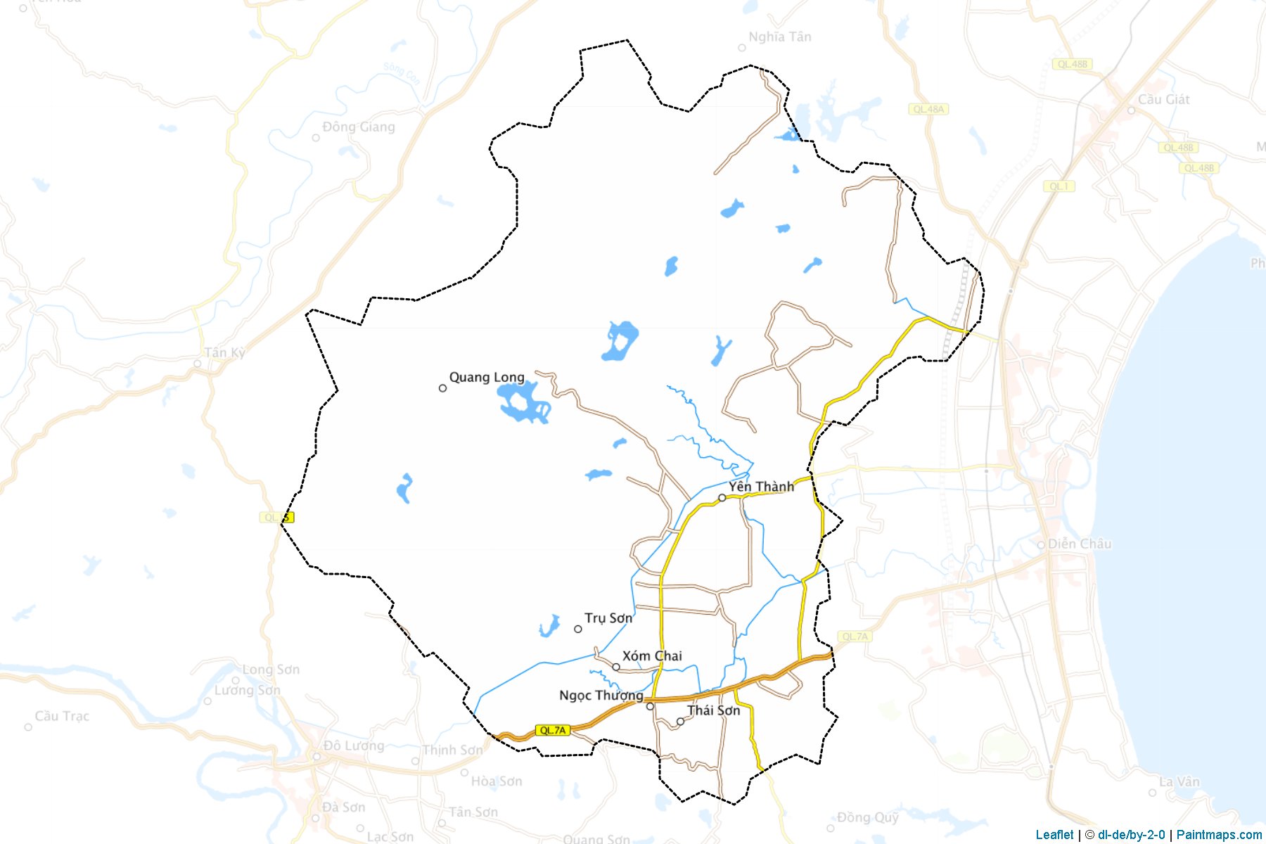 Muestras de recorte de mapas Yen Thanh (Nghệ An)-1