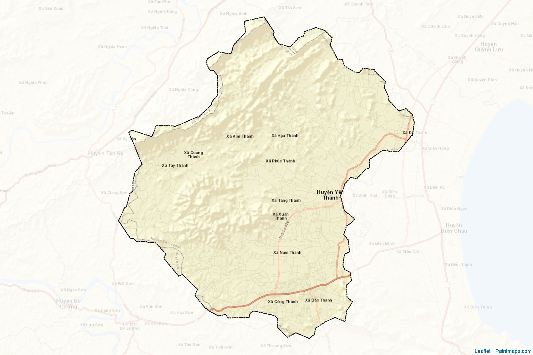 Muestras de recorte de mapas Yen Thanh (Nghệ An)-2