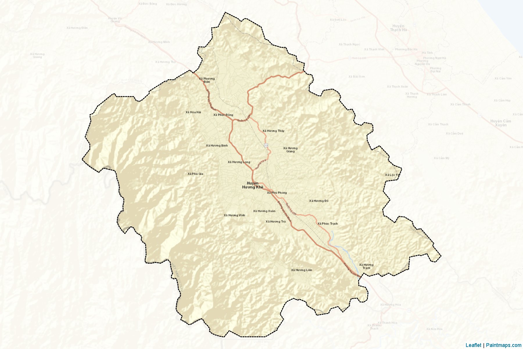 Muestras de recorte de mapas Huong Khe (Ha Tinh)-2