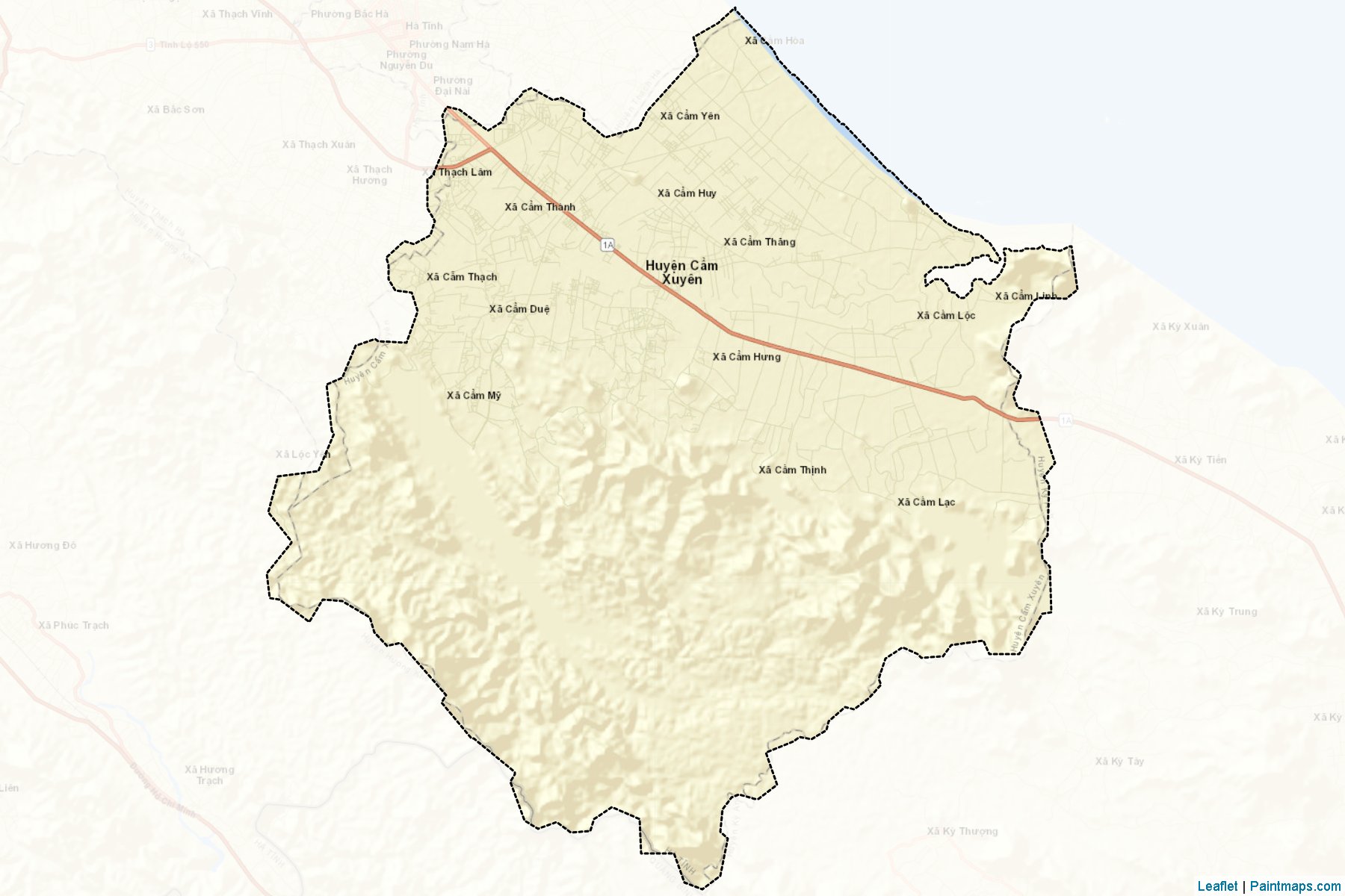 Muestras de recorte de mapas Cam Xuyen (Ha Tinh)-2