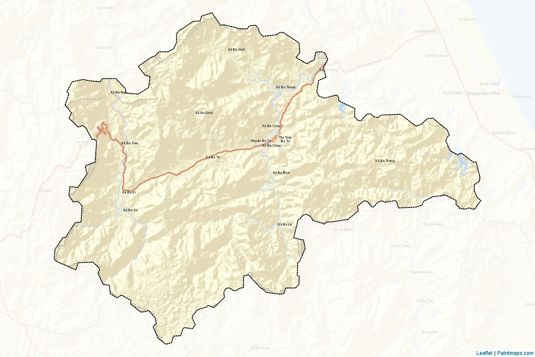 Muestras de recorte de mapas Ba To (Quảng Ngãi)-2