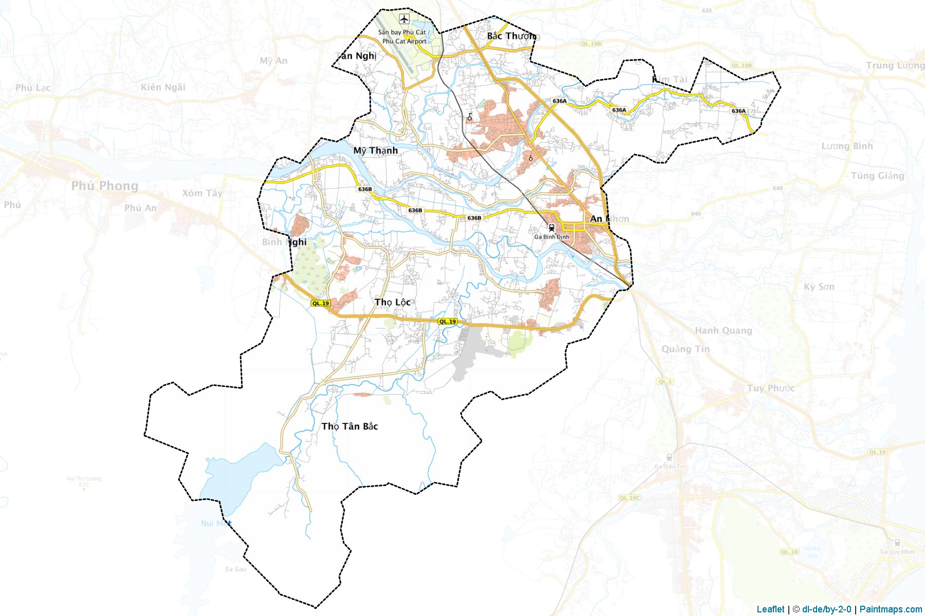 Muestras de recorte de mapas An Nhon (Bình Định)-1