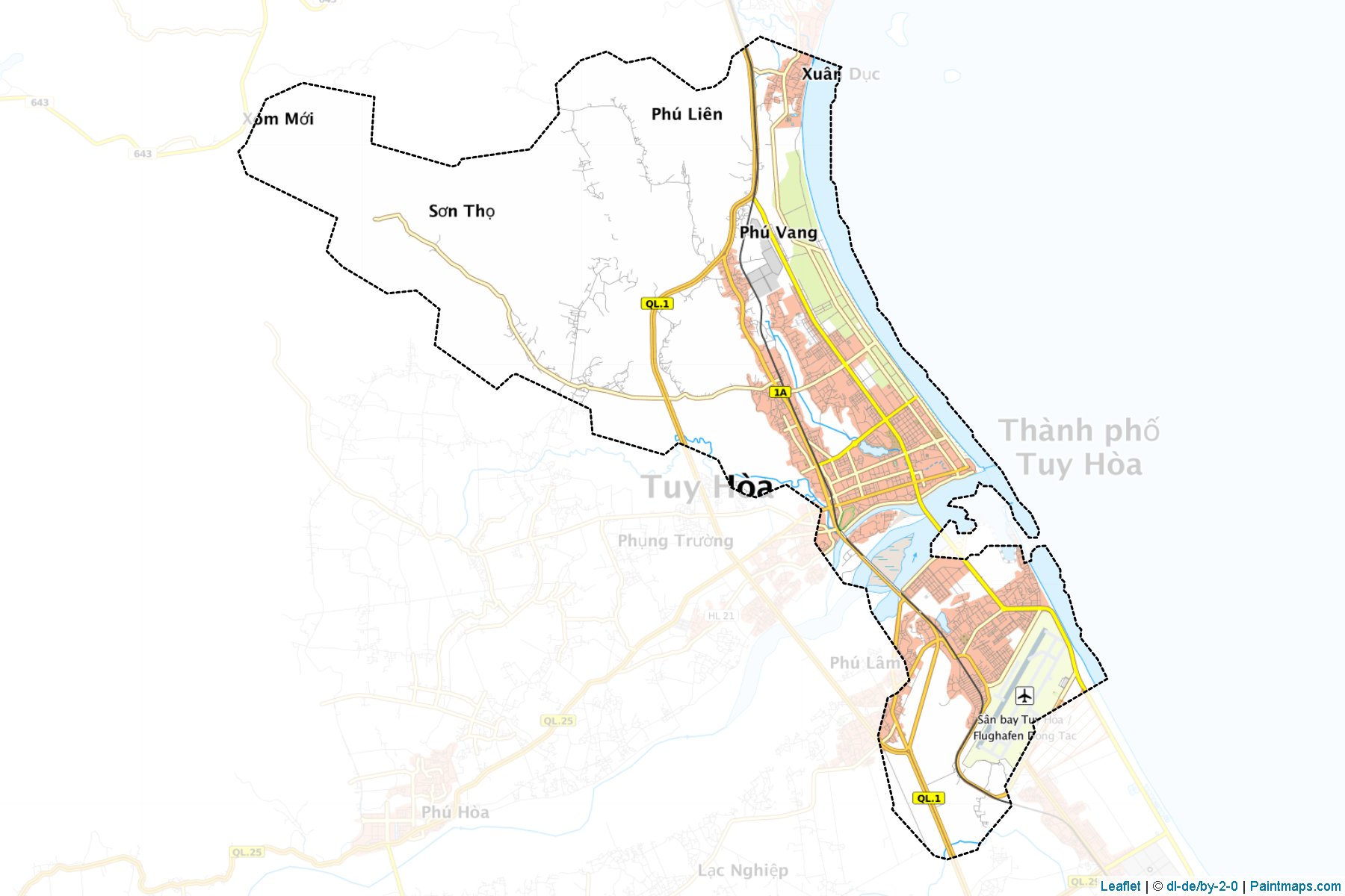 Tuy Hoa (Phu Yen) Map Cropping Samples-1