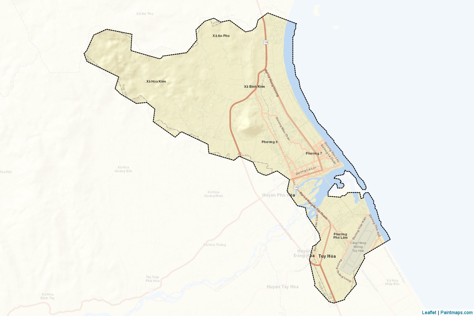 Tuy Hoa (Phu Yen) Map Cropping Samples-2