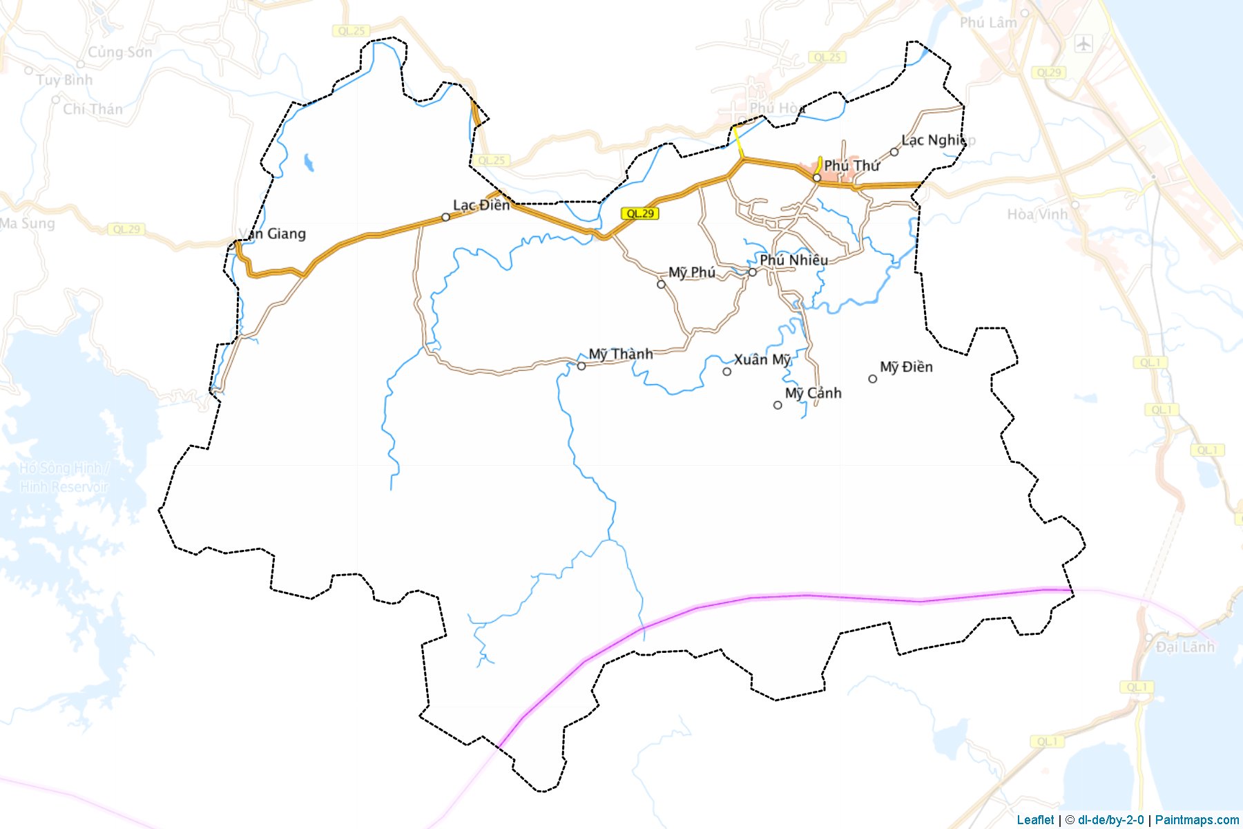 Muestras de recorte de mapas Tay Hoa (Phú Yên)-1