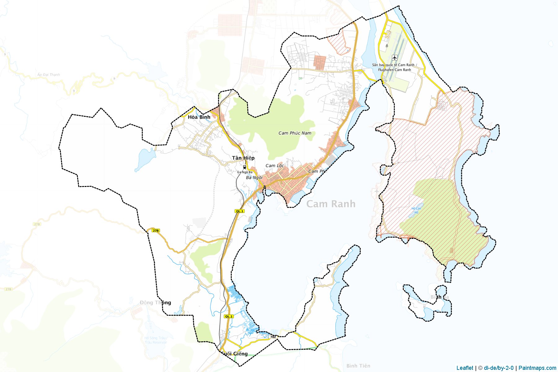 Muestras de recorte de mapas Cam Ranh (Khánh Hòa)-1