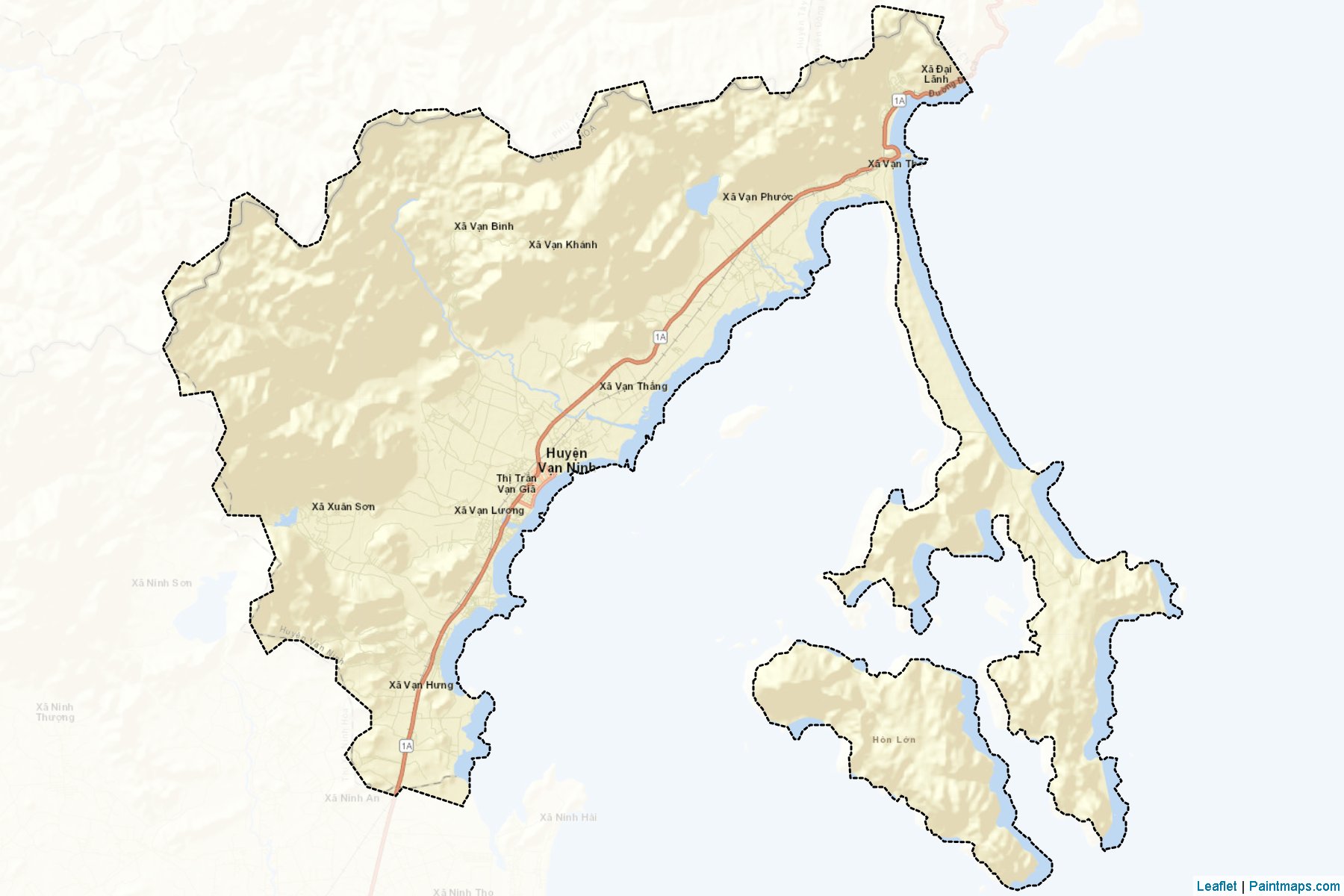 Muestras de recorte de mapas Van Ninh (Khánh Hòa)-2