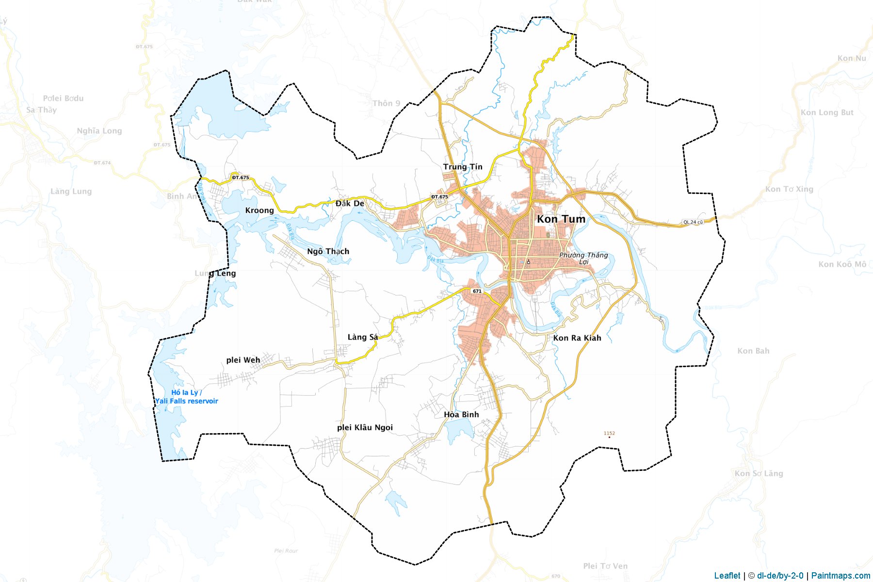 Muestras de recorte de mapas Kon Tum (Kon Tum)-1