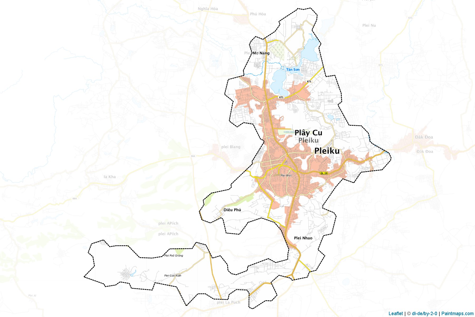 Muestras de recorte de mapas Pleiku (Gia Lai)-1