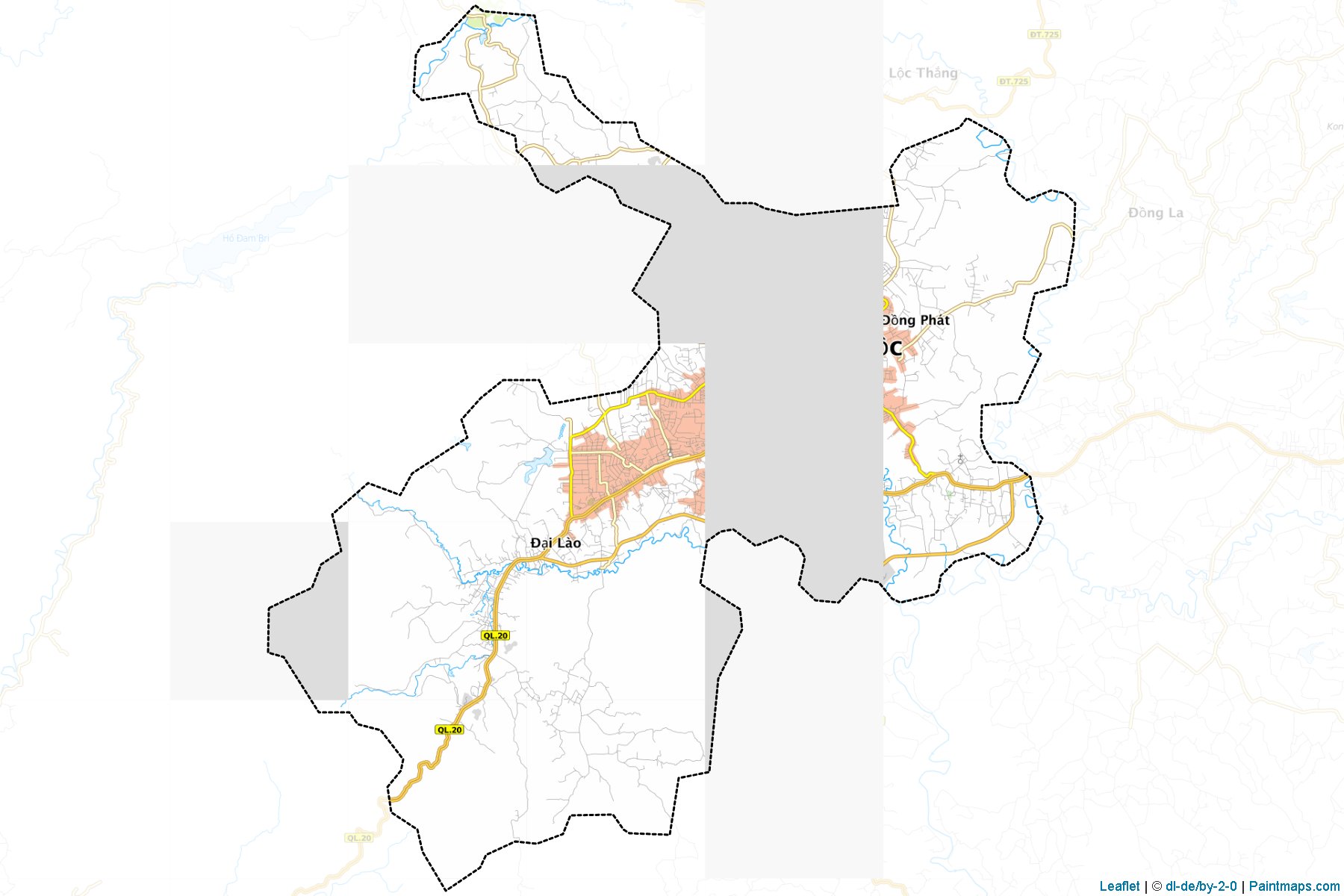 Muestras de recorte de mapas Bao Loc (Lâm Đồng)-1