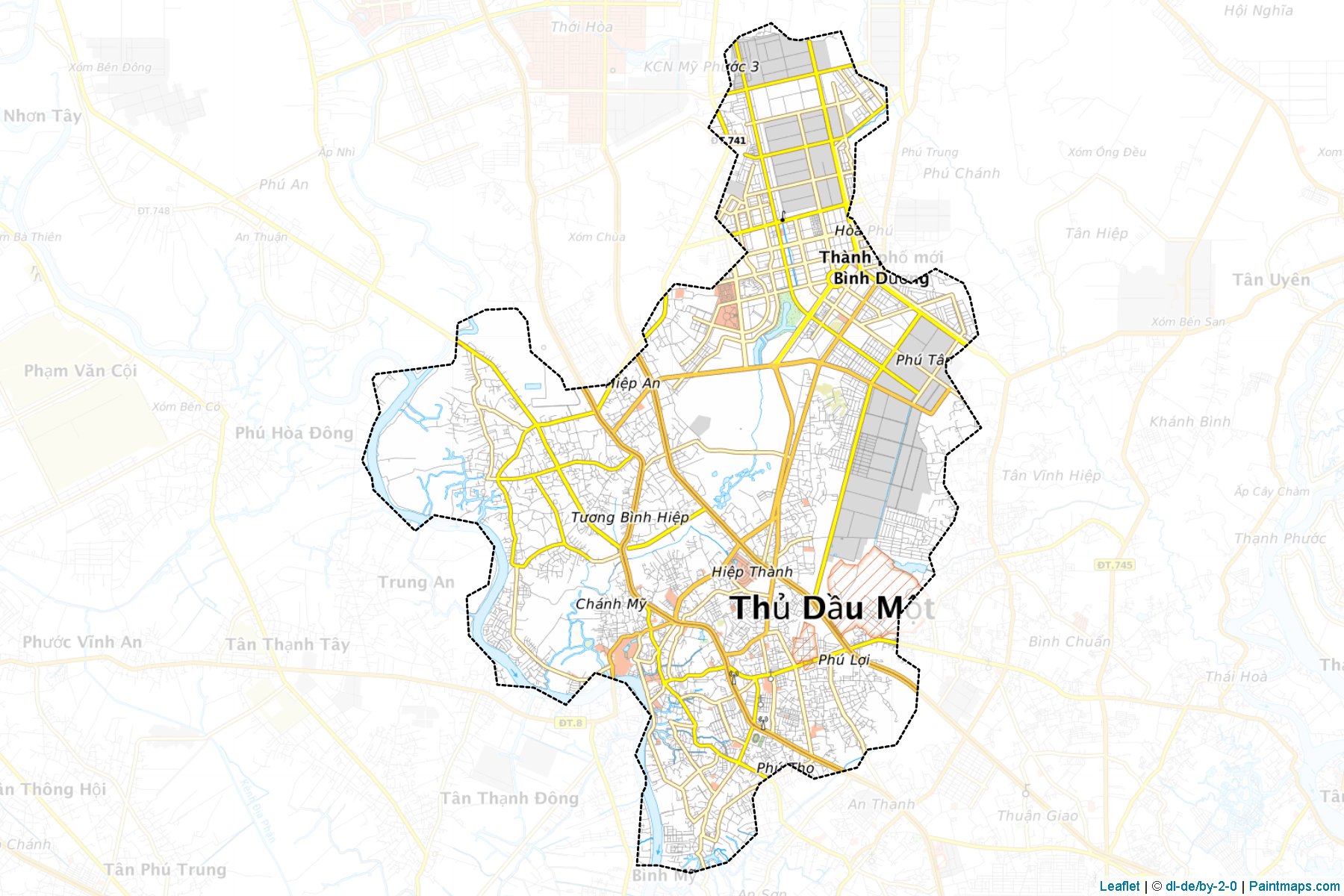 Thu Dau Mot (Bin Duong) Map Cropping Samples-1