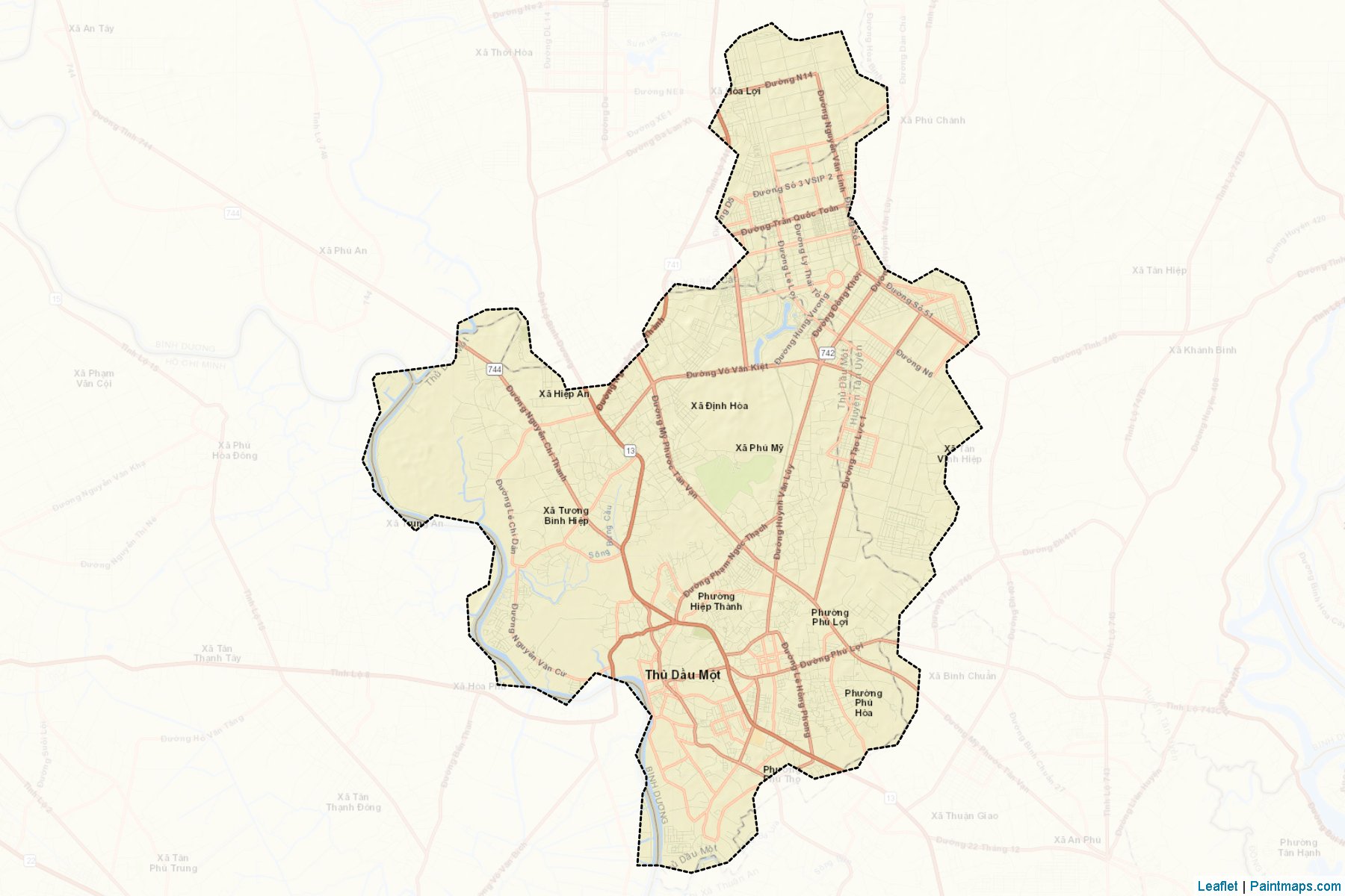 Thu Dau Mot (Bin Duong) Map Cropping Samples-2