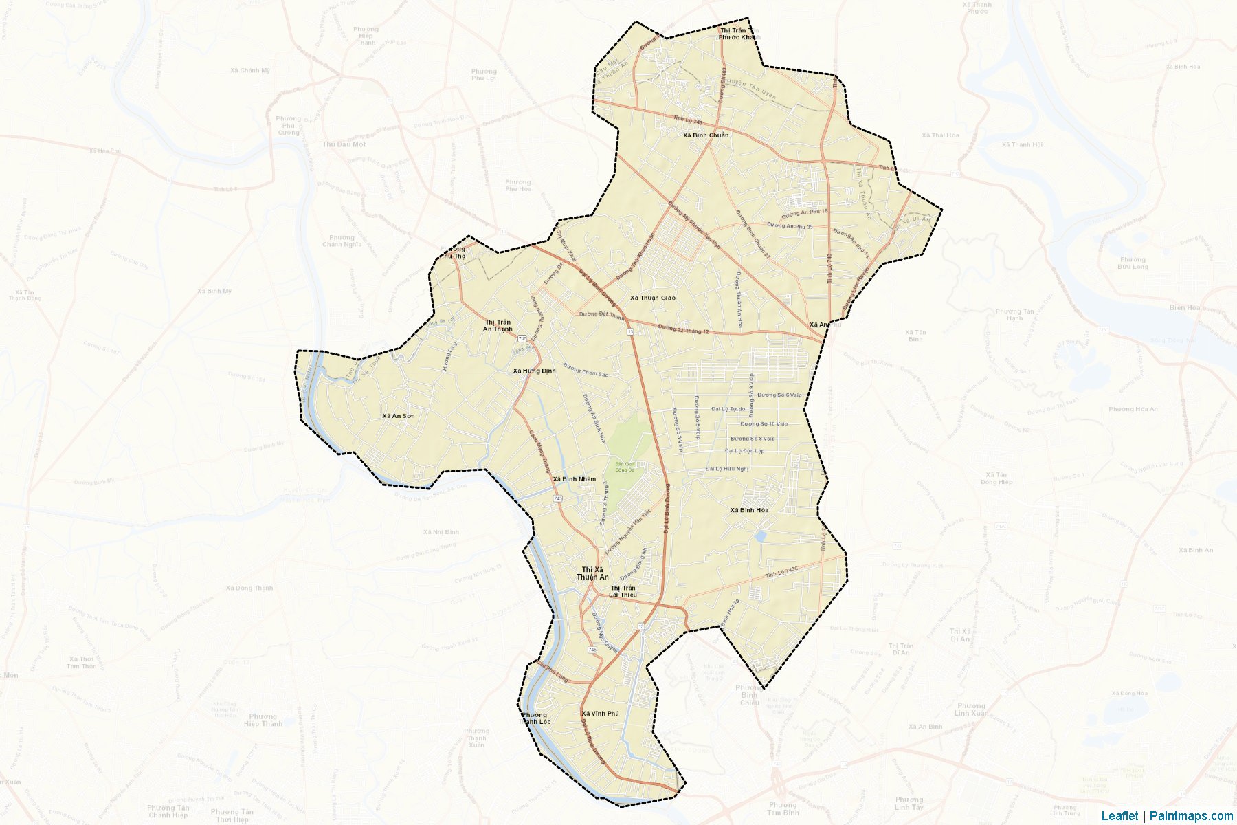 Thuan An (Bin Duong) Map Cropping Samples-2