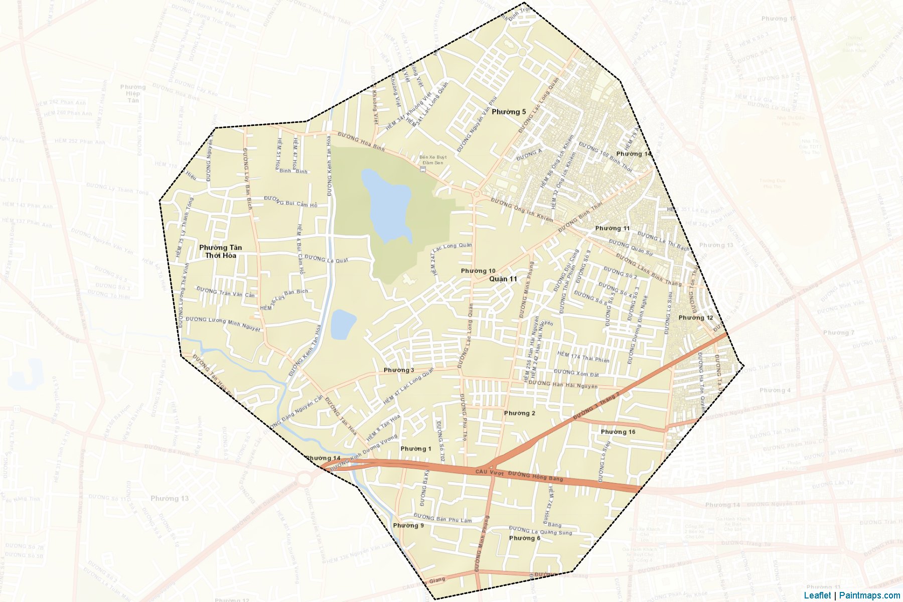 Quan 11 (Ho Chi Minh Kenti) Haritası Örnekleri-2