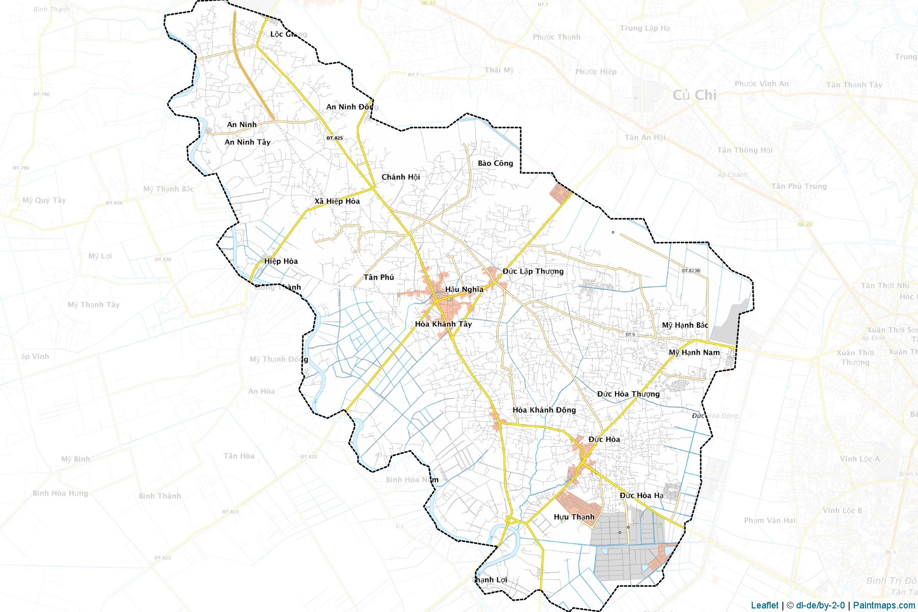 Muestras de recorte de mapas Duc Hoa (Long An)-1