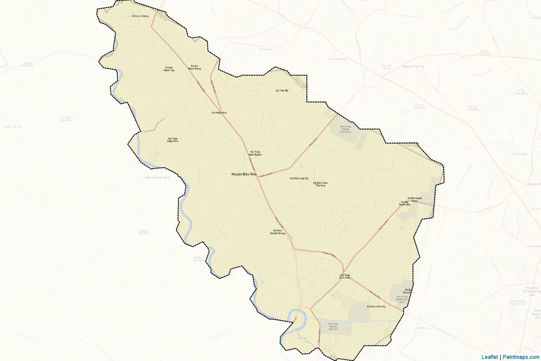 Muestras de recorte de mapas Duc Hoa (Long An)-2