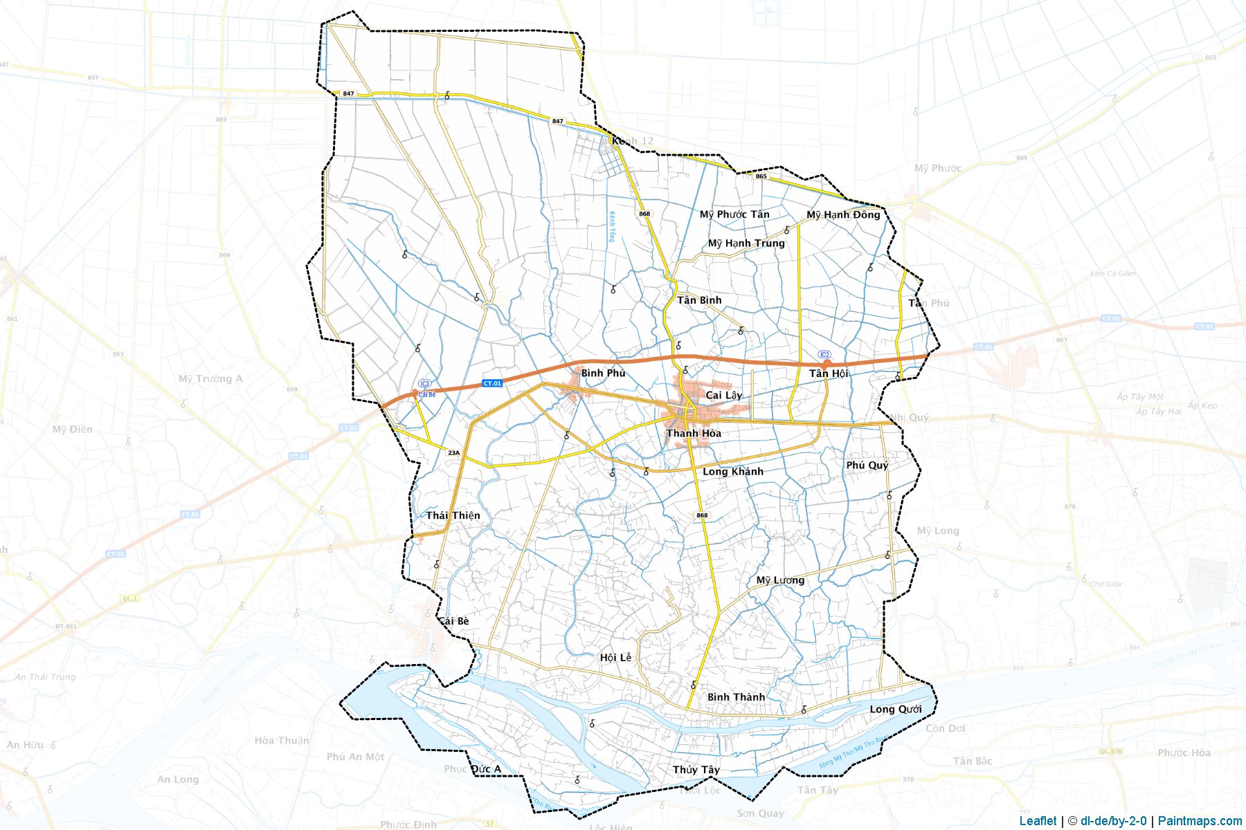 Cai Lay (Tien Giang) Map Cropping Samples-1