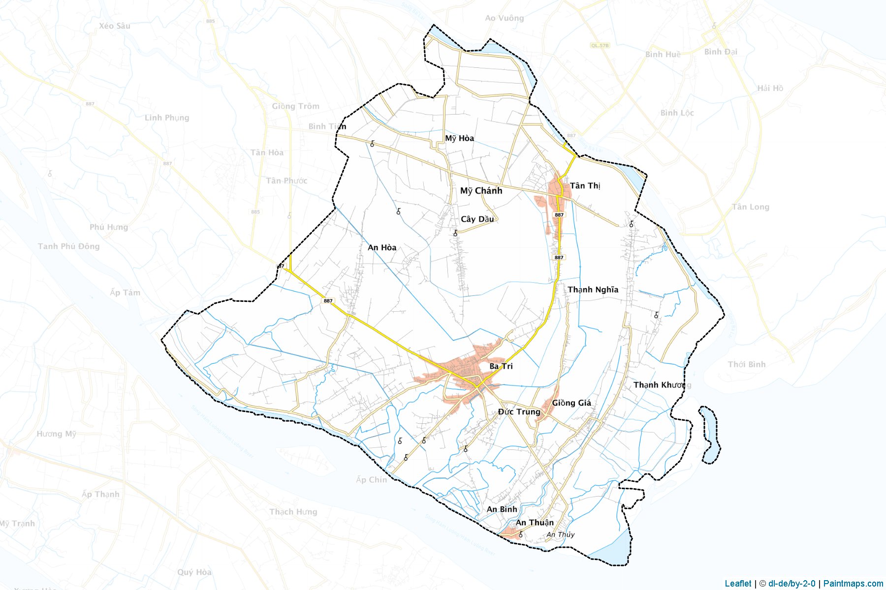 Ba Tri (Ben Tre) Map Cropping Samples-1