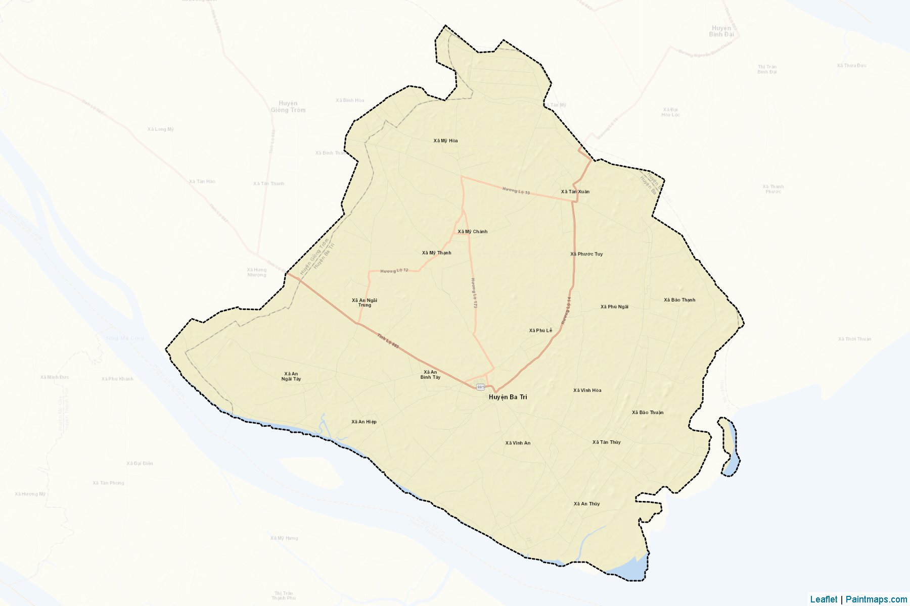 Ba Tri (Ben Tre) Map Cropping Samples-2