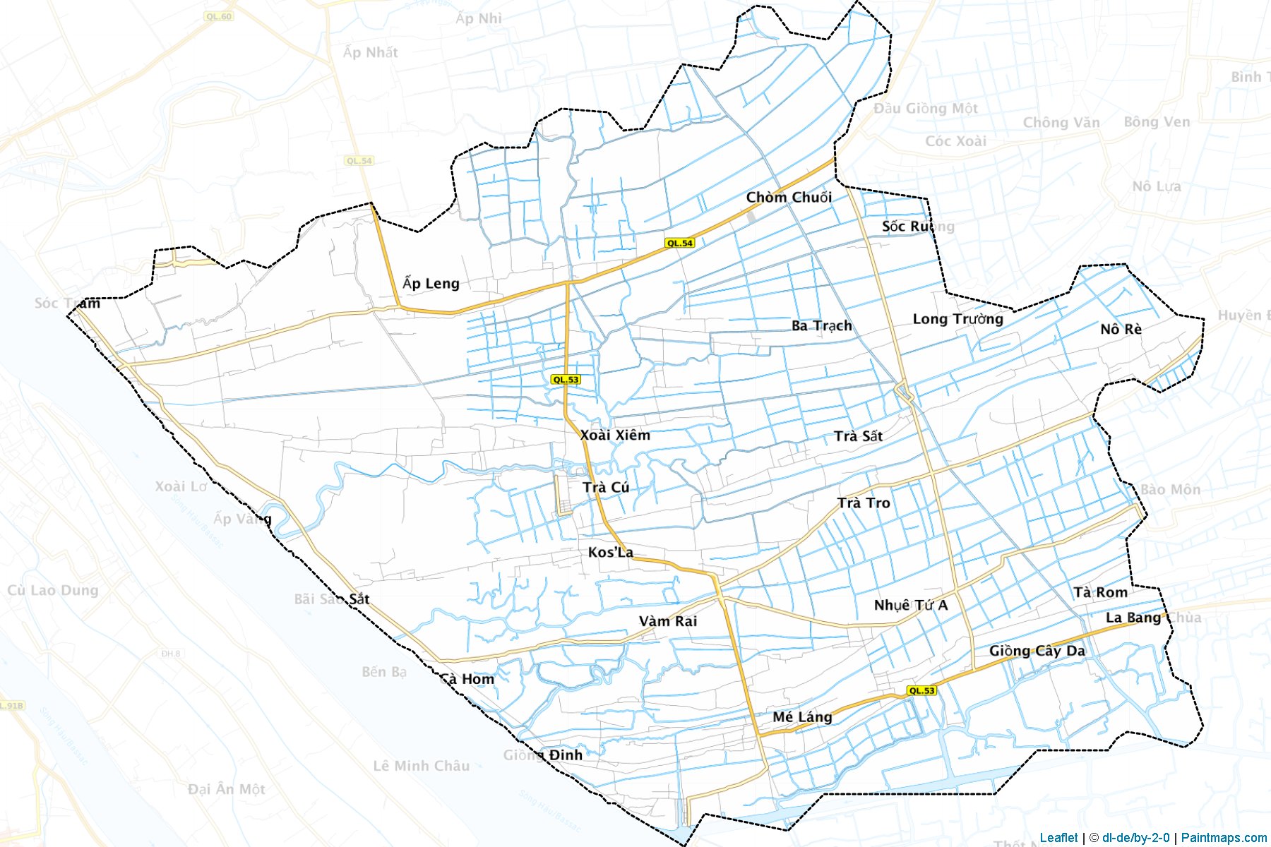 Muestras de recorte de mapas Tra Cu (Trà Vinh)-1