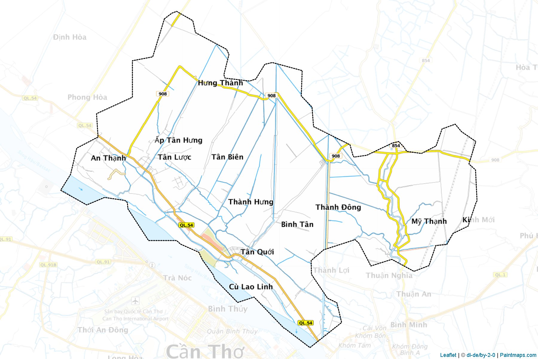 Muestras de recorte de mapas Binh Tan (Vĩnh Long)-1