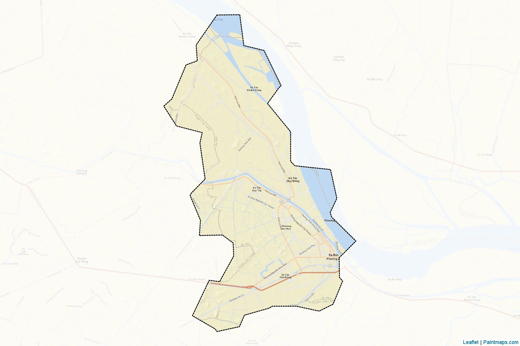 Sa Dec (Dong Thap) Map Cropping Samples-2