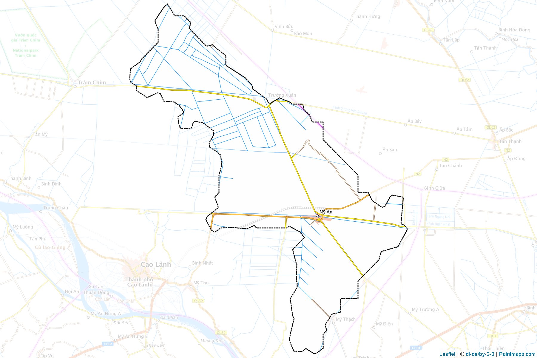 Muestras de recorte de mapas Thap Muoi (Ð?ng Tháp)-1