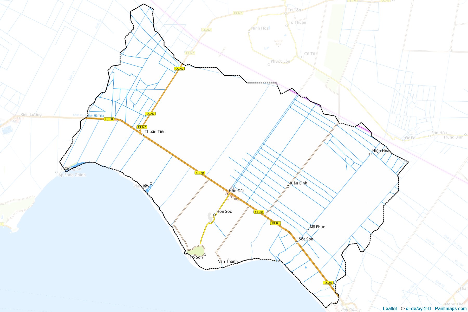 Muestras de recorte de mapas Hon Dat (Kiên Giang)-1