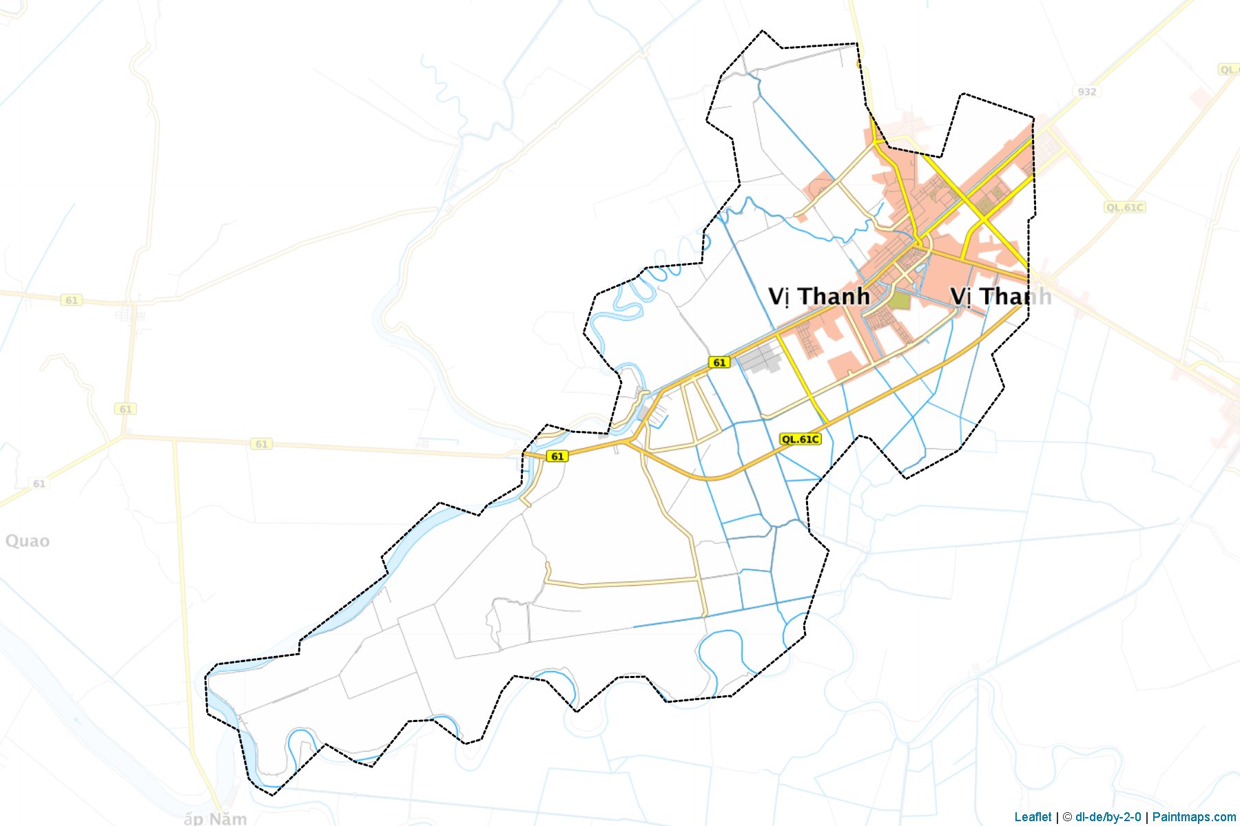 Vị Thanh (Hau Giang) Haritası Örnekleri-1