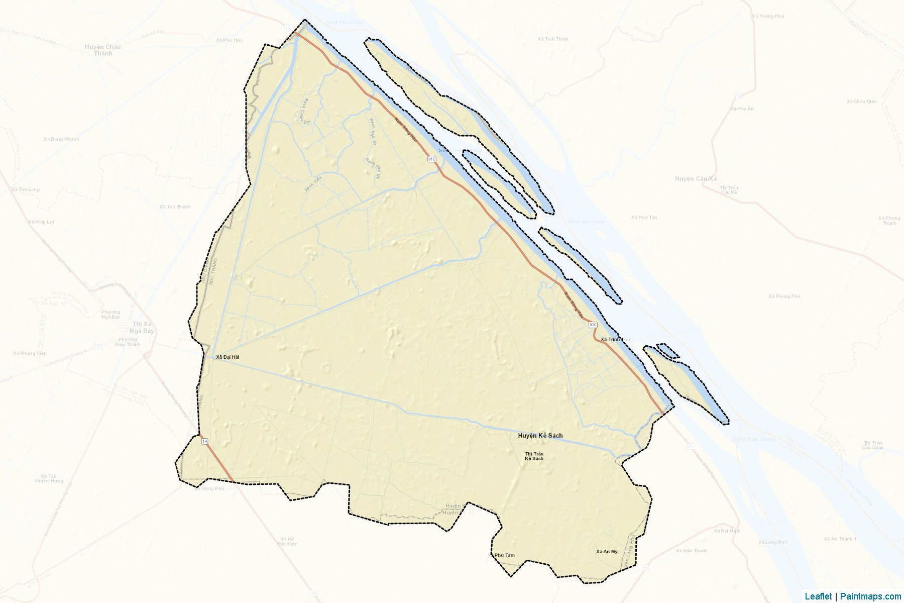 Muestras de recorte de mapas Ke Sach (Sóc Trăng)-2