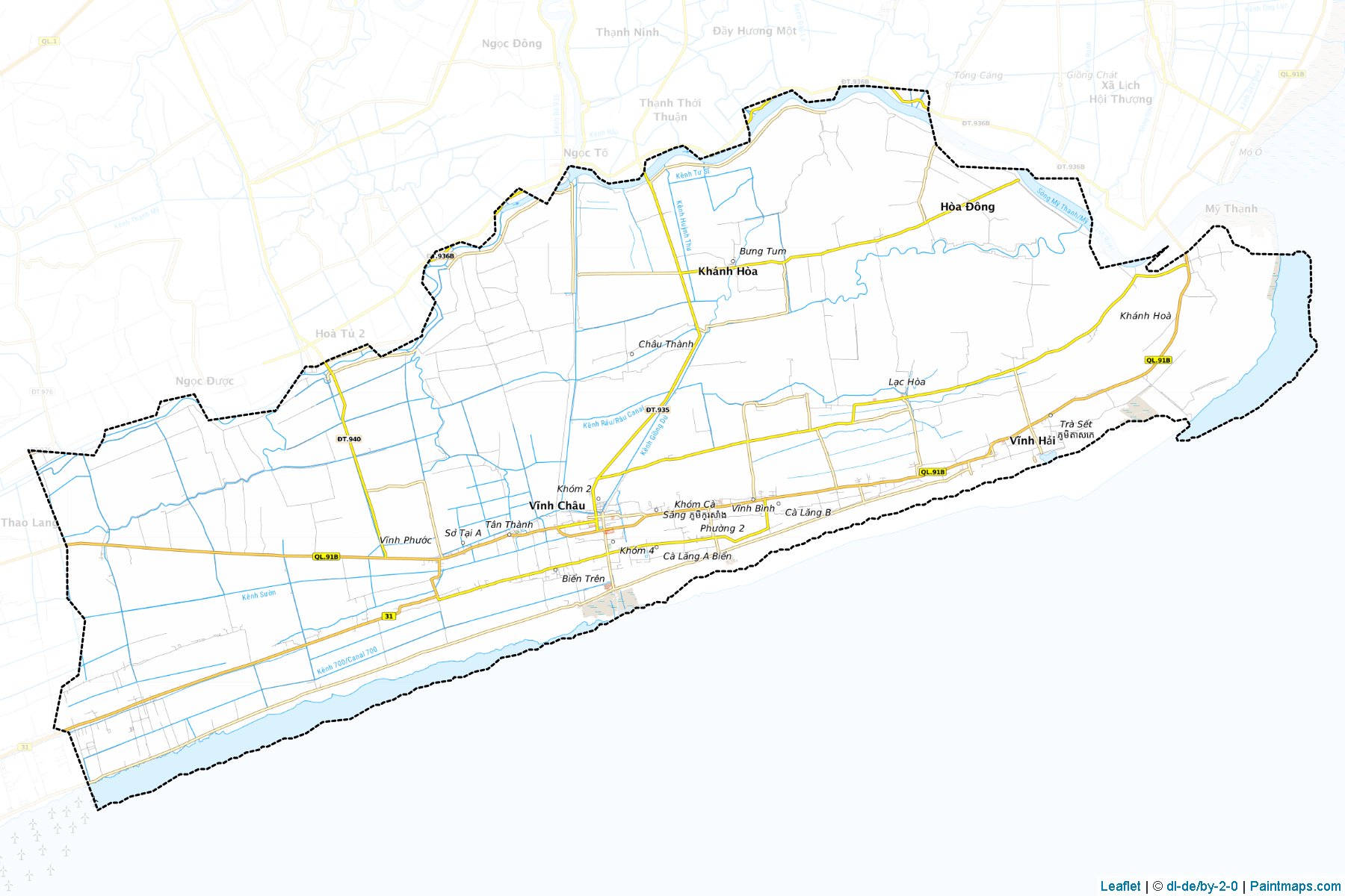 Vinh Chau (Soc Trang) Haritası Örnekleri-1