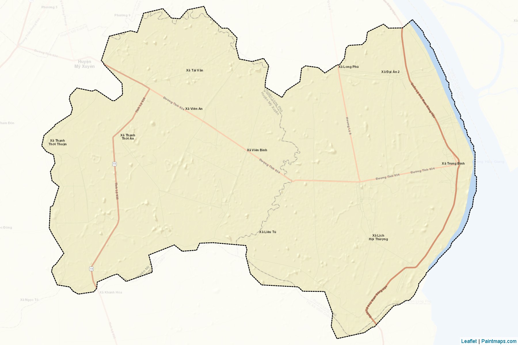 Muestras de recorte de mapas Tran De (Sóc Trăng)-2