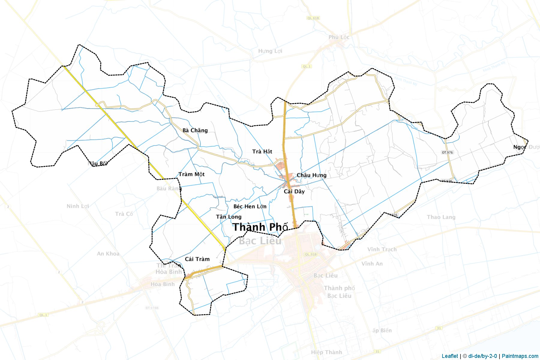 Muestras de recorte de mapas Vinh Loi (Bạc Liêu)-1