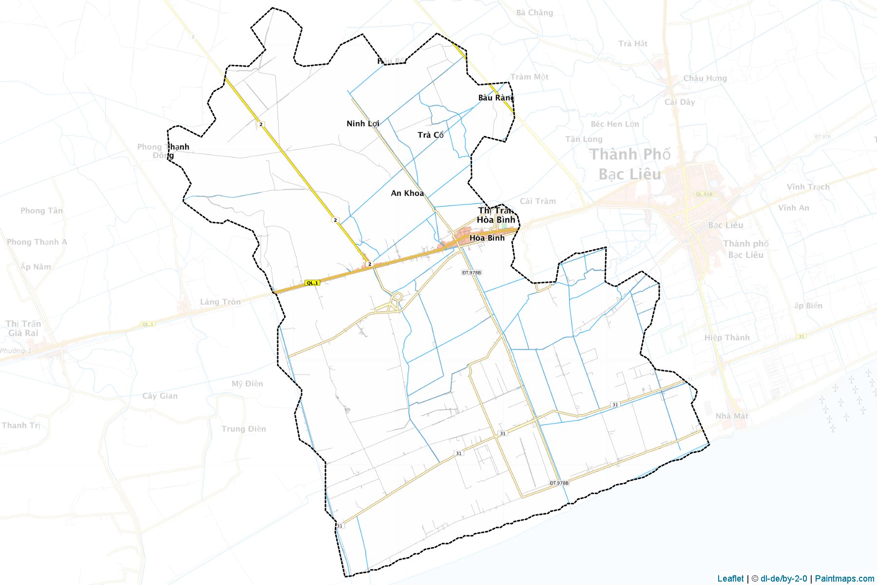 Muestras de recorte de mapas Hoa Binh (Bạc Liêu)-1