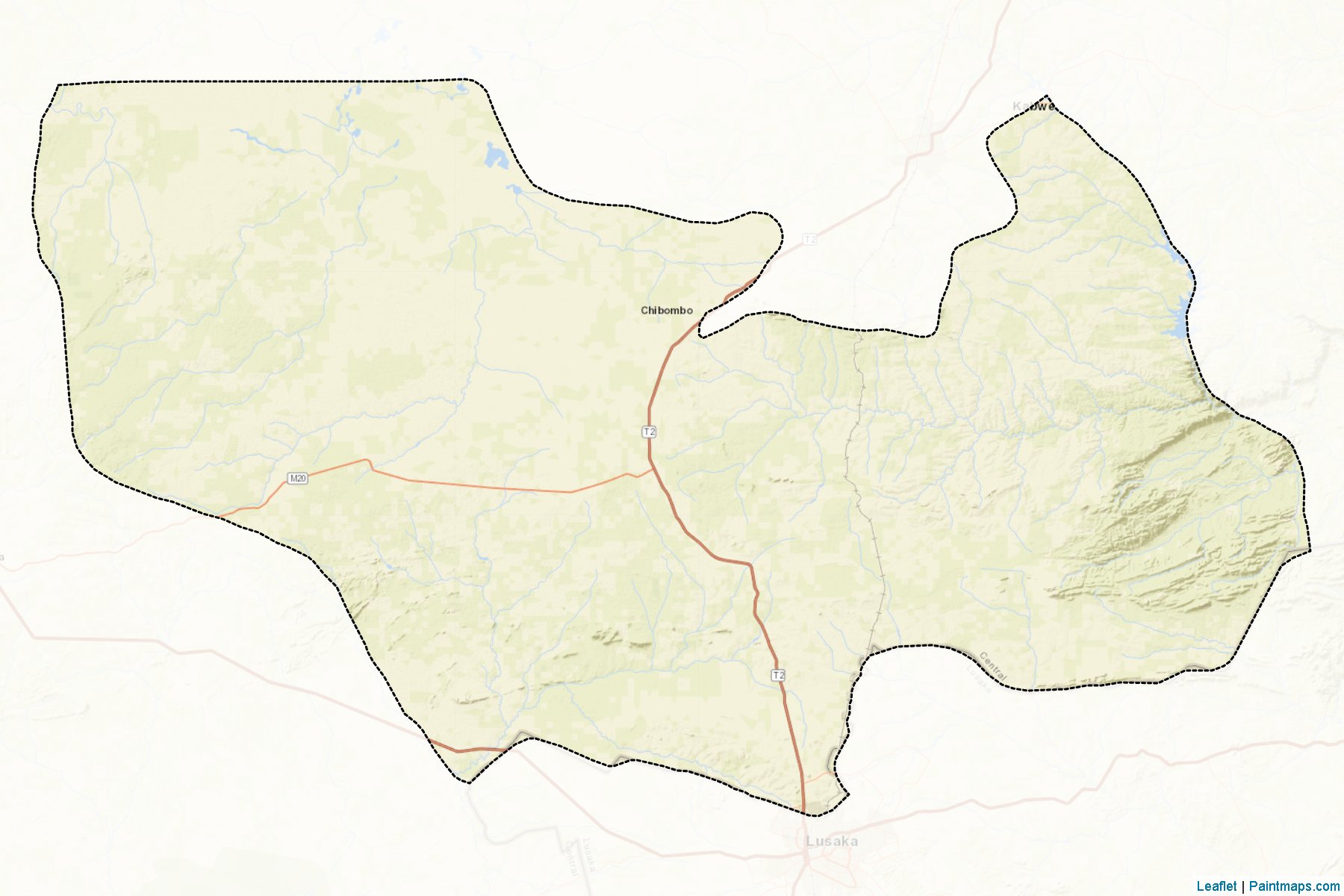 Muestras de recorte de mapas Chibombo (Central)-2