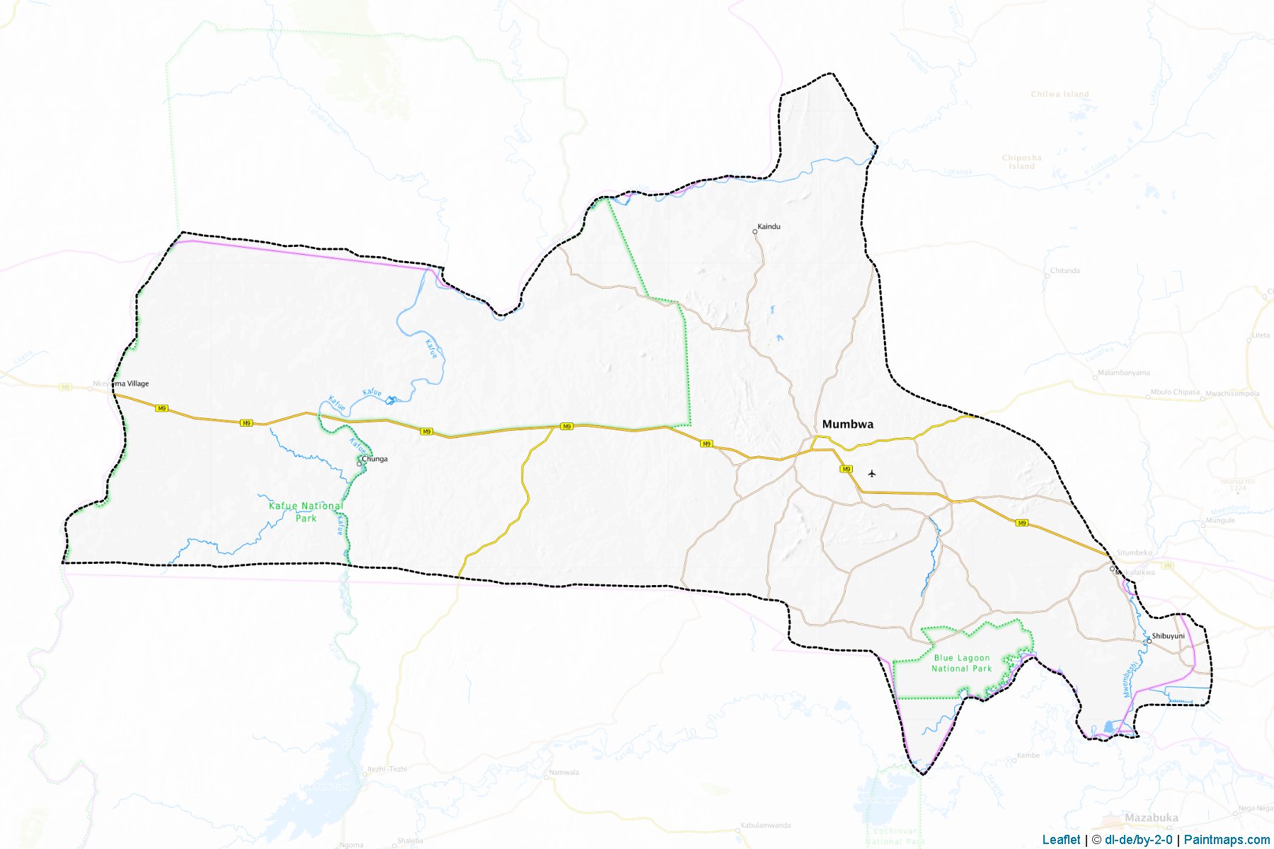 Mumbwa (Merkez Bölgesi) Haritası Örnekleri-1